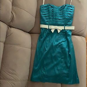 Betsy Johnson, NEW! Silk turquoise dress